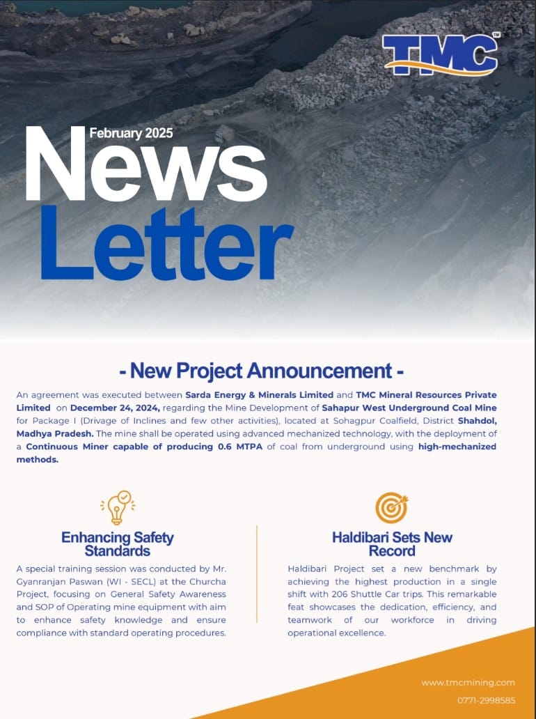 December 2024 Newsletter, TMC Mining
