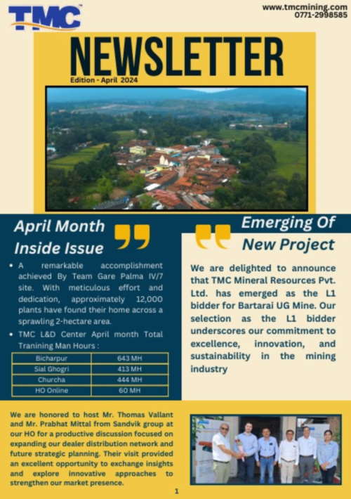 April 2024 Newsletter, TMC Mining