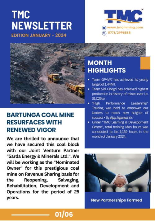 January 2024 Newsletter, TMC Mining