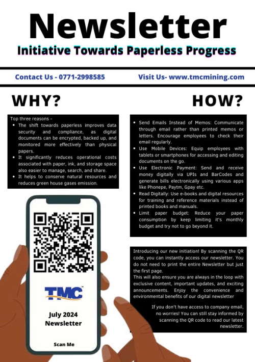 July 2024 Newsletter, TMC Mining